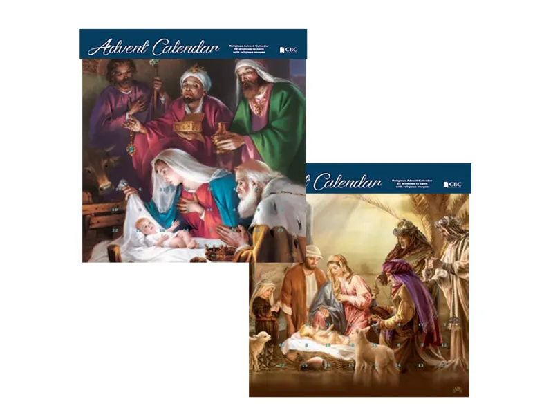 GLITTER ADVENT CALENDAR NATIVITY SCENE