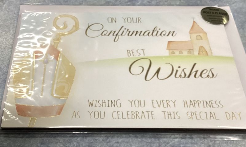 BEST WISHES ON YOUR CONFIRMATION SACRAMENTAL PLAQUE