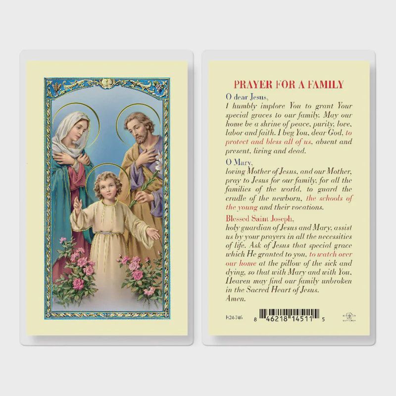 HOLY CARD - FAMILY PRAYER