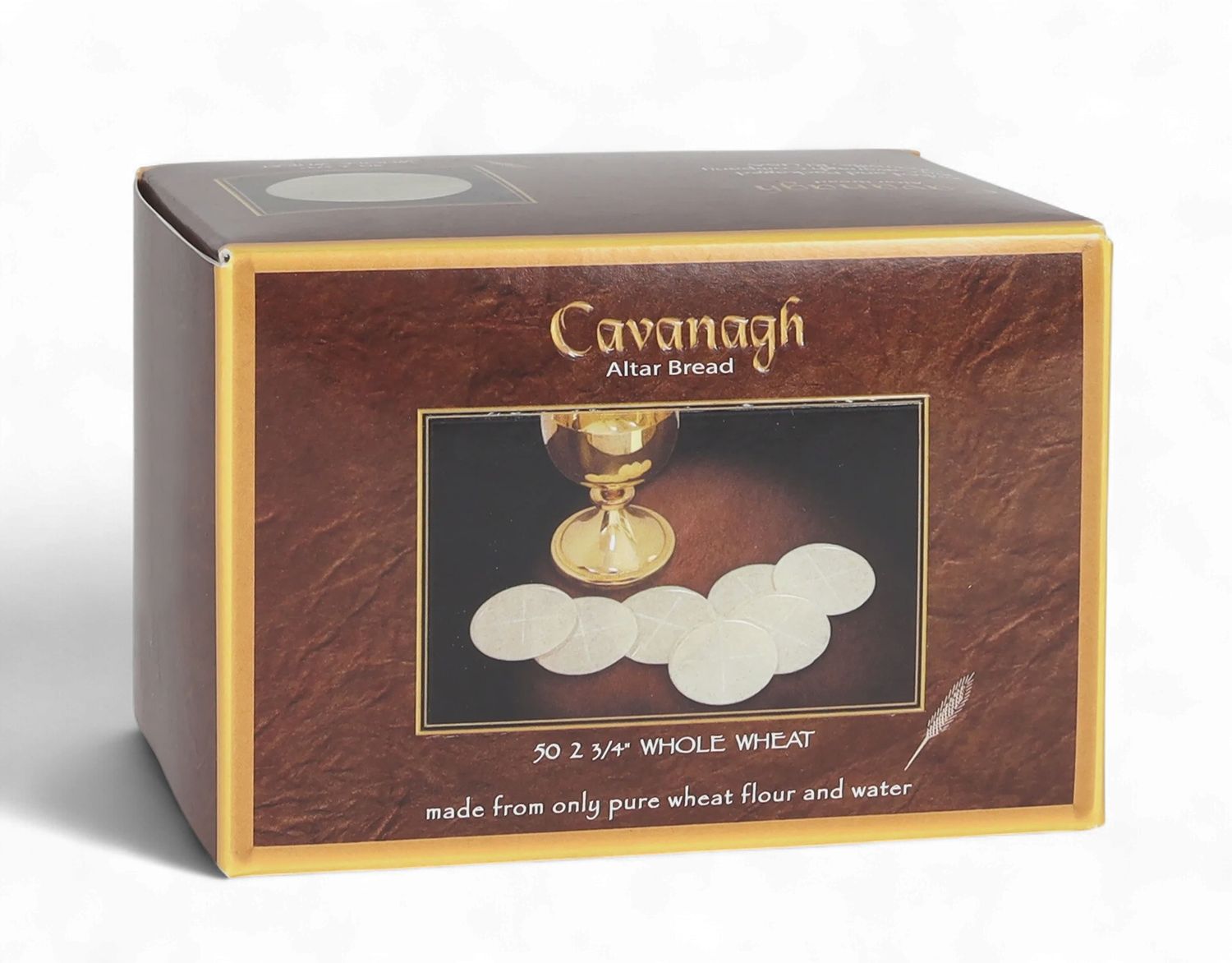 ALTAR BREAD 2 3/4 - PRIEST HOST - CAVANAGH.  WHOLE WHEAT 50 PK