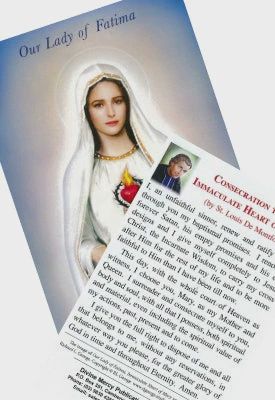 HOLY CARD - CONSECRATION TO THE IMMACULATE HEART OF MARY