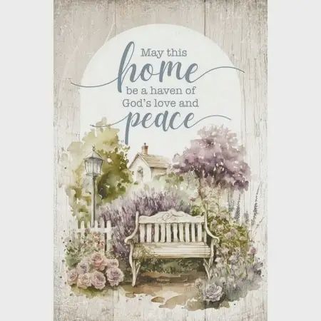 PLAQUE (MDF): MAY THIS HOME - MINI BLESSINGS