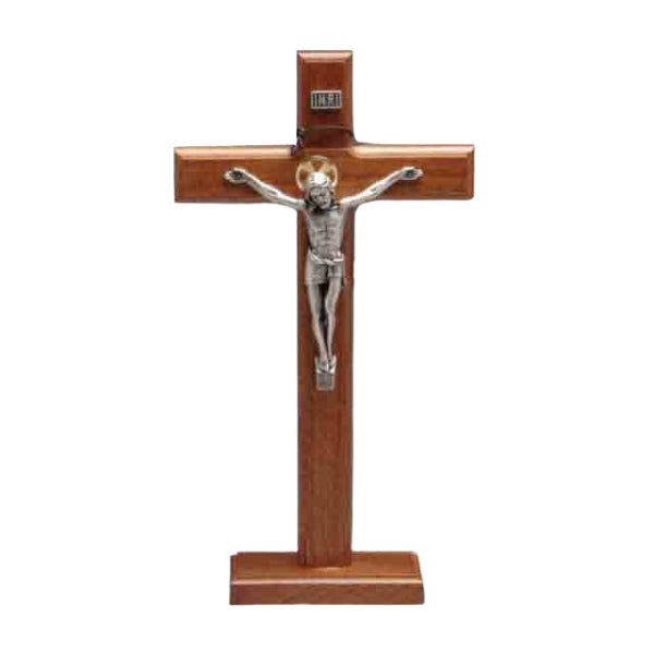 CRUCIFIX STANDING BEECHWOOD 29CM X 16.5CM
