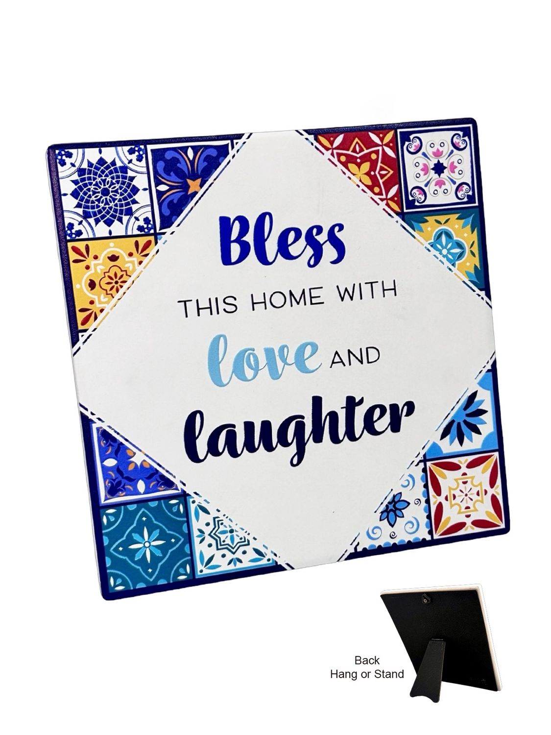 AMALFI CERAMIC PLAQUE - BLESS THIS HOME
