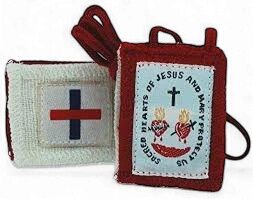 SCAPULAR - FIVE FOLD 100% WOVEN WOOL
