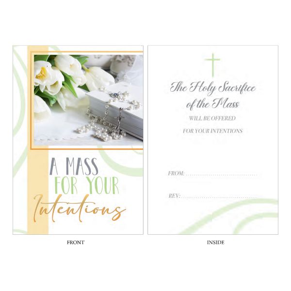 CD - MASS FOR YOUR INTENTIONS CARD FOR THE LIVING