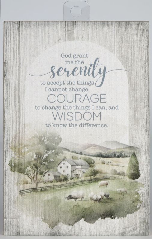 PLAQUE (MDF): GOD GRANT ME THE SERENITY - MINI BLESSINGS