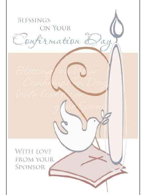 CD - BLESSINGS ON YOUR CONFIRMATION DAY WITH LOVE FROM YOUR SPONSOR