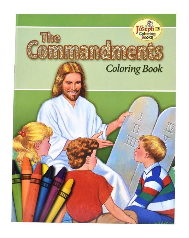 SJ THE COMMANDMENTS COLOURING