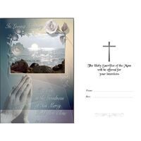 CD - IN LOVING MEMORY  PRAYER HANDS SEA IMAGE
