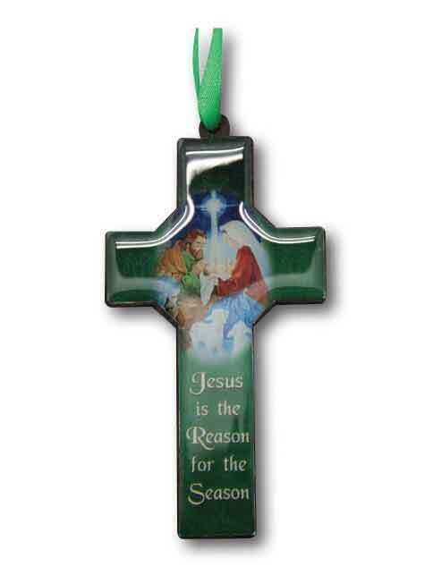 CHRISTMAS - WOODEN CROSS JESUS IS THE REASON