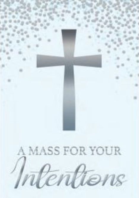 CD - MASS INTENTION CARD FOR THE LIVING SILVER CROSS
