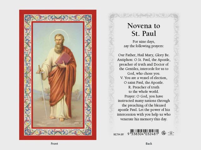 HOLY CARD - ST PAUL