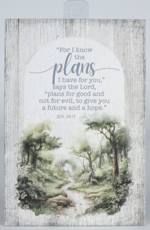 PLAQUE (MDF): FOR I KNOW THE PLANS - MINI BLESSINGS
