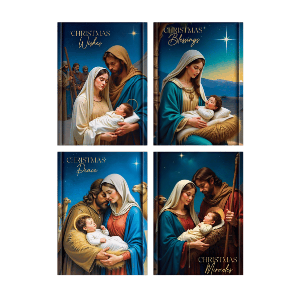 CHRISTMAS CARD - HOLY FAMILY PACK OF 8
