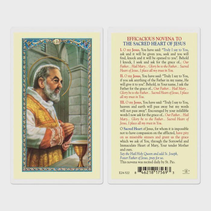 HOLY CARD - ST PADRE PIO