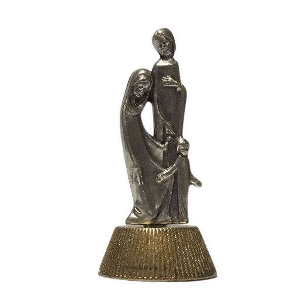 MINI METAL STATUE HOLY FAMILY