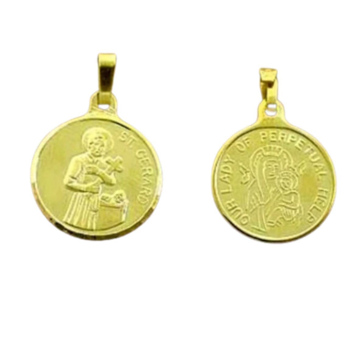 MEDAL ST GERARD/OLPH 9CT GOLD 16MM