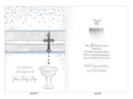 CD - TO CELEBRATE THE BAPTISM OF YOUR BABY BOY