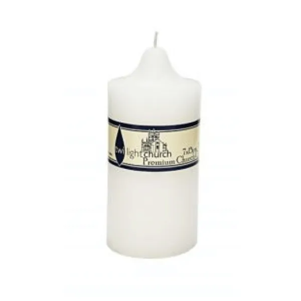 CANDLE 15 x 7 CM WHITE