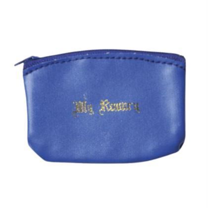 ROSARY PURSE WITH ZIP BLUE
