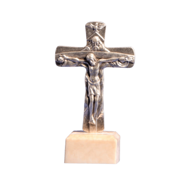 CRUCIFIX METAL STANDING 8.5CM X 4.8CM