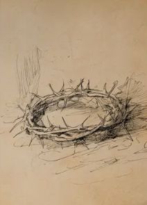 UNFRAMED SKETCH - CROWN OF THORNS