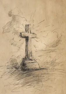 UNFRAMED SKETCH - CROSS
