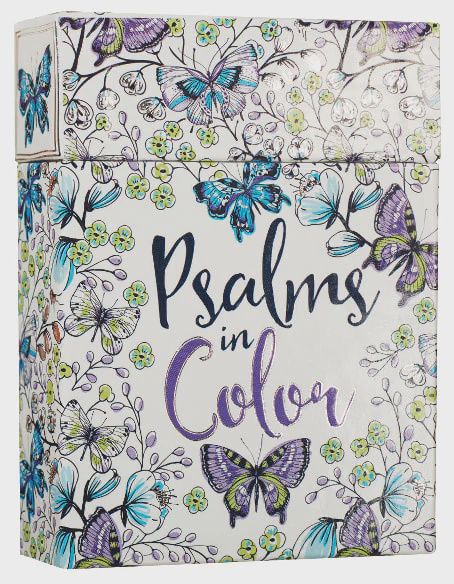 ADULT BOXED COLORING CARDS: PSALMS IN COLOR