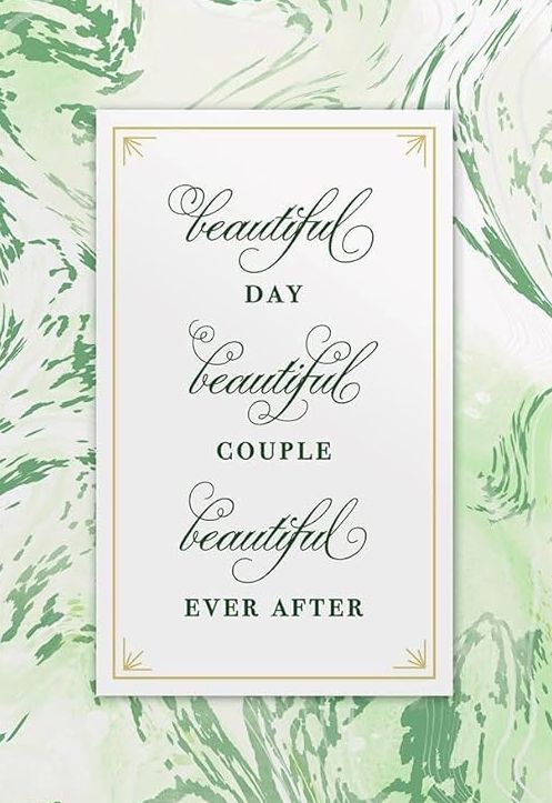 CD - BOXED CARDS WEDDING: MARBLE GREEN