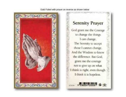 HOLY CARD SERIES 734 SERENITY PRAYER