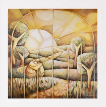 KAYE REDMAN - HOLY AND KIND UNFRAMED PRINT
