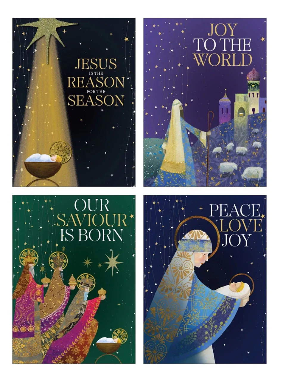 BUDGET RELIGIOUS CARDS 8 PK