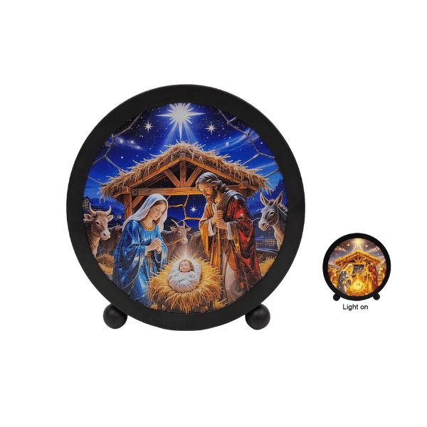 NATIVITY CIRCLE WITH LED LIGHT