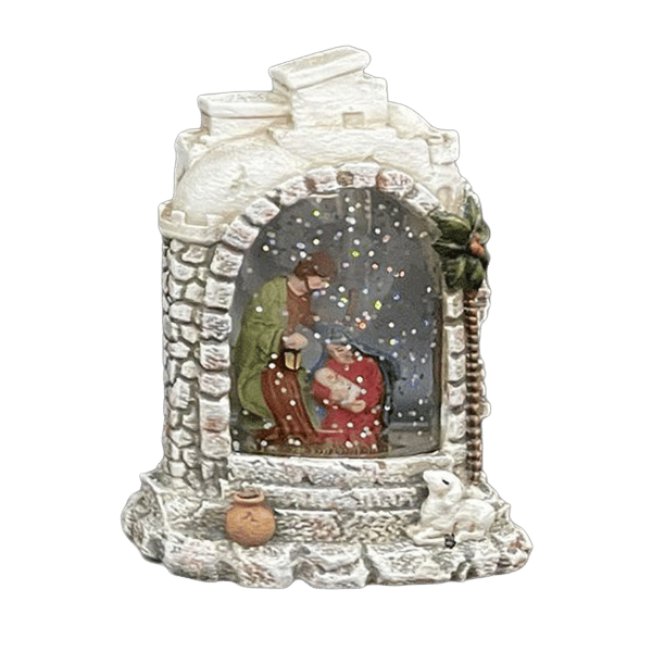 LED WATER HOLY FAMILY NATIVITY SMALL