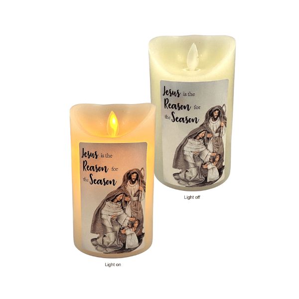 LED WAX CANDLE - JESUS IS THE REASON