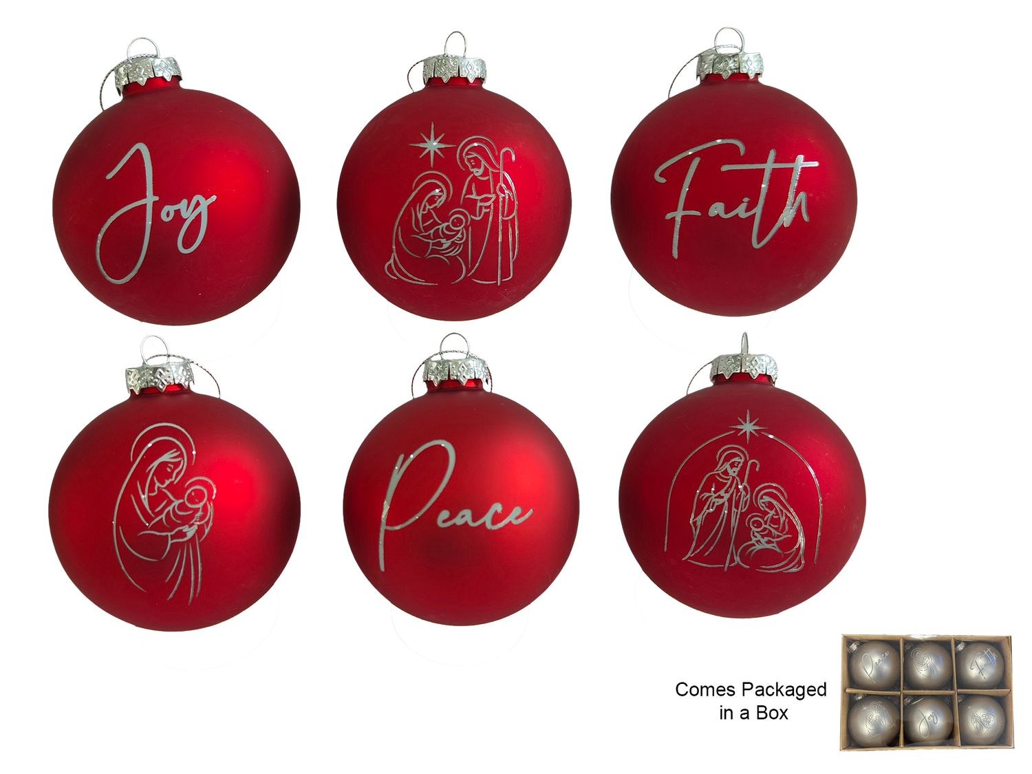CHRISTMAS MESSAGE BAUBLE - RED