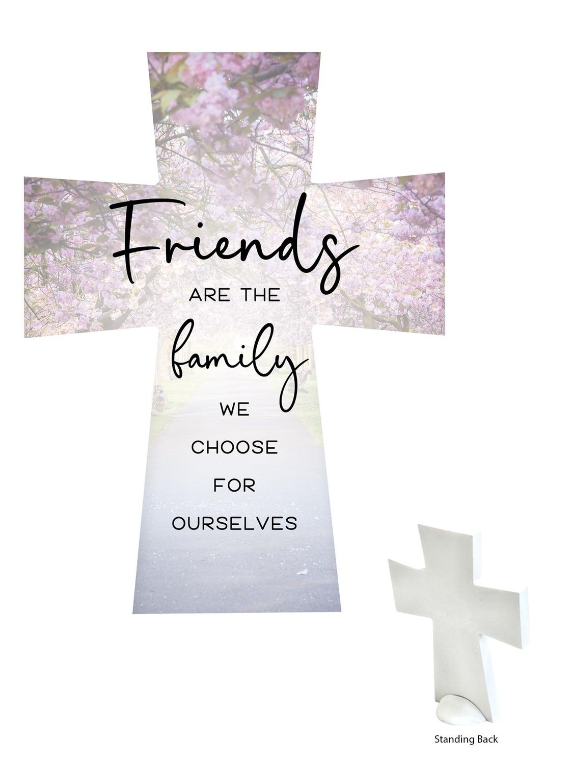 CERAMIC CROSS - FRIENDS