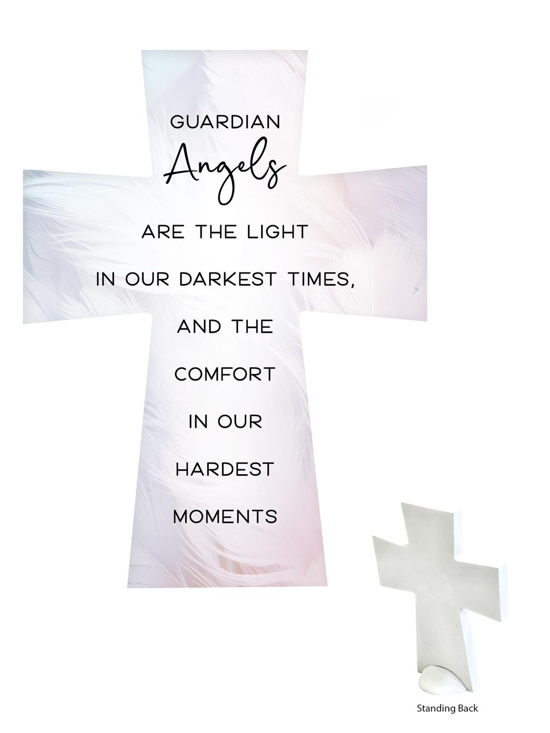 CERAMIC CROSS - GUARDIAN ANGEL