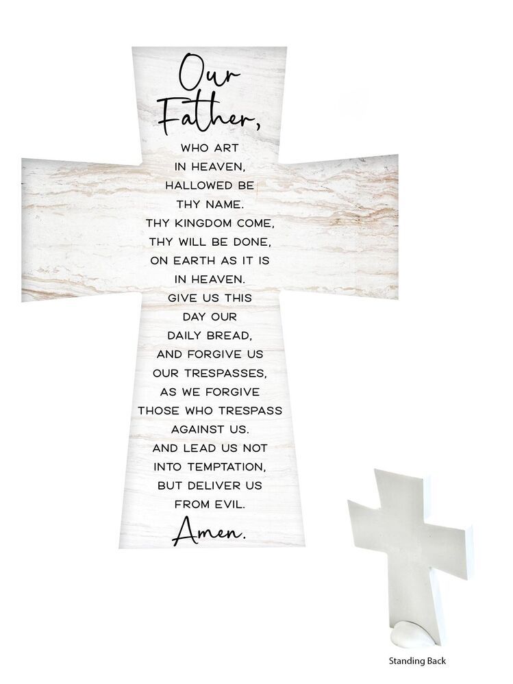 CERAMIC CROSS - OUR FATHER