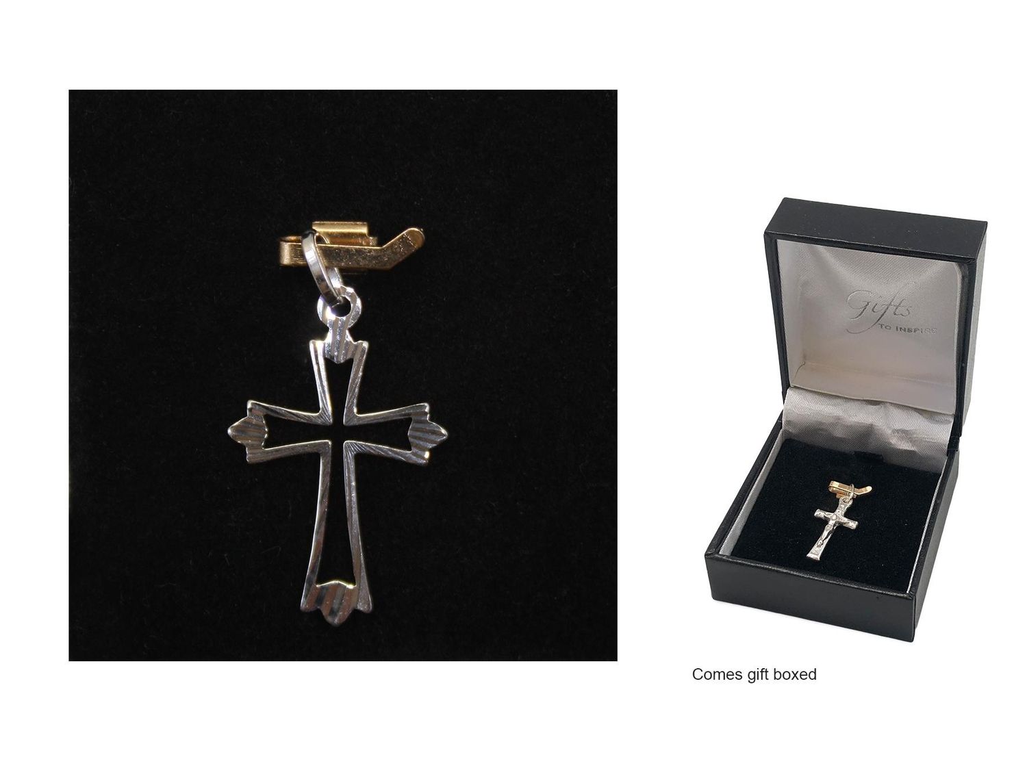 STERLING SILVER CROSS 25MM