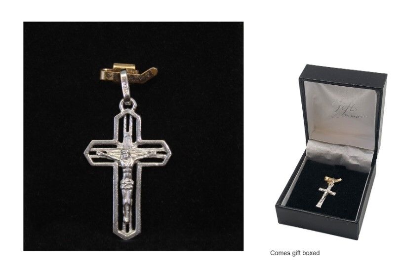 STERLING SILVER CRUCIFIX 20MM