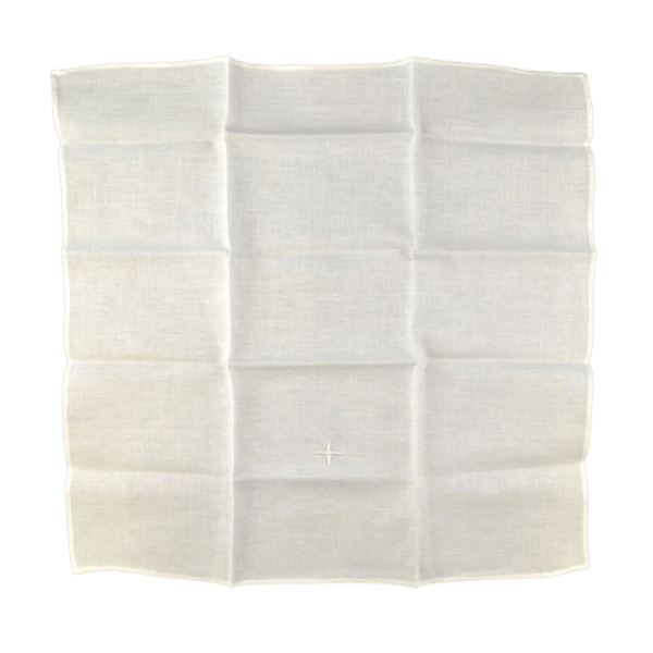 CORPORAL LINEN WHITE CROSS 350mm x 350mm