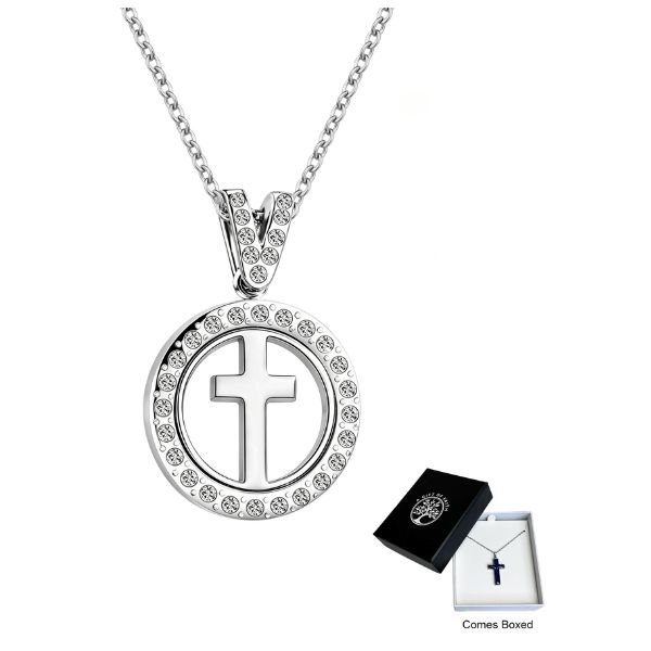 NECKLACE &amp; CIRCLE CROSS