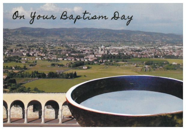 ASSISI CARD ON YOUR BAPTISM DAY
