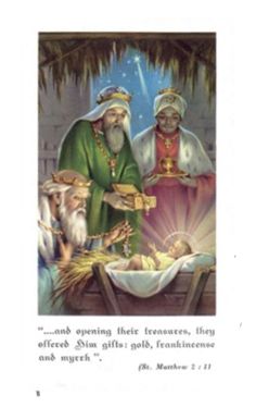BETHLEHEM NATIVITY SERIES - WISE MEN HOLY CARD