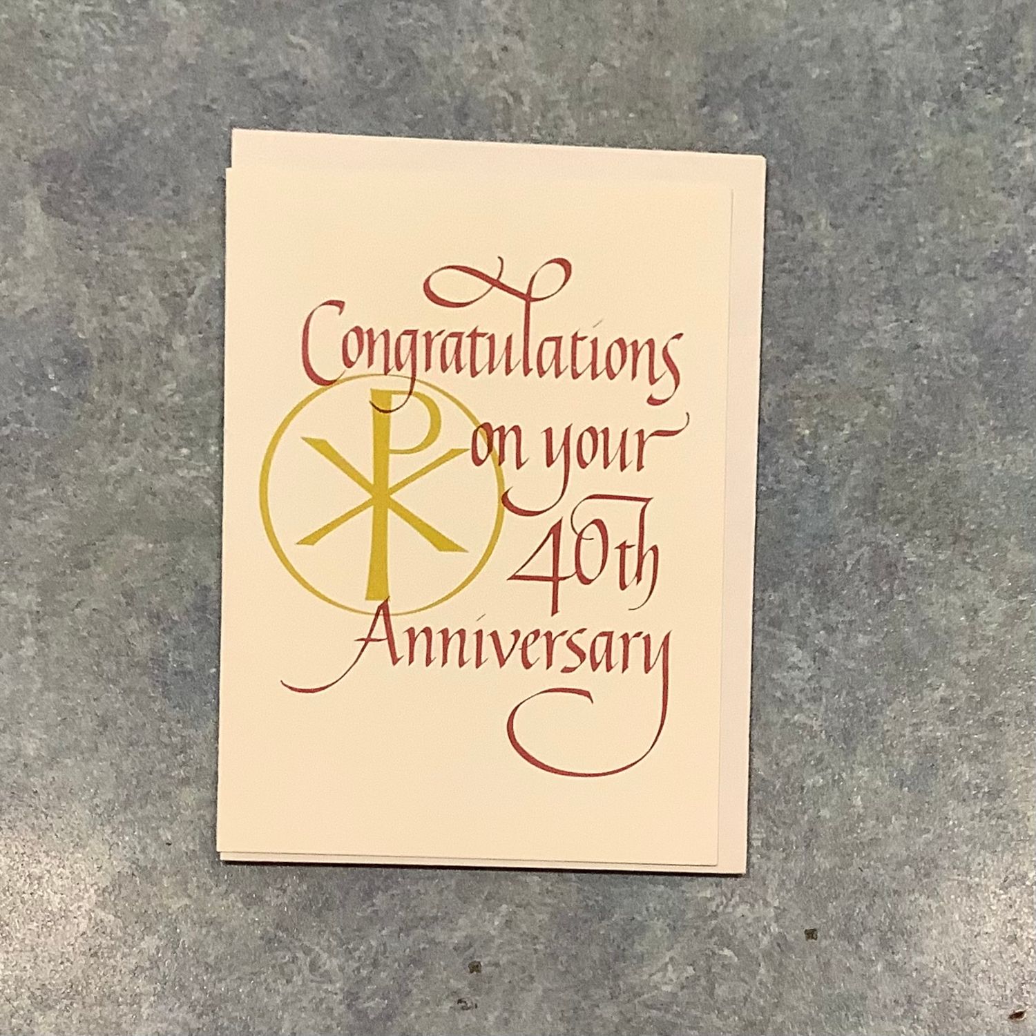 CD - CONGRATULATIONS ON YOUR FORTIETH ANNIVERSARY