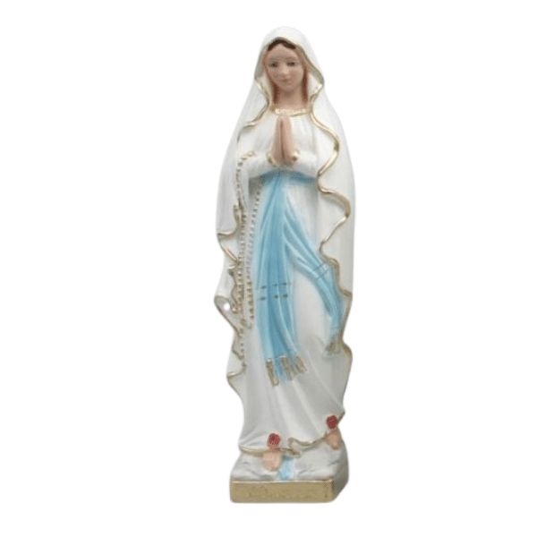 STATUE PLASTER OUR LADY OF LOURDES 40CM