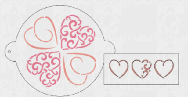 Trébol Corazón (2 pzs )  45PS-03