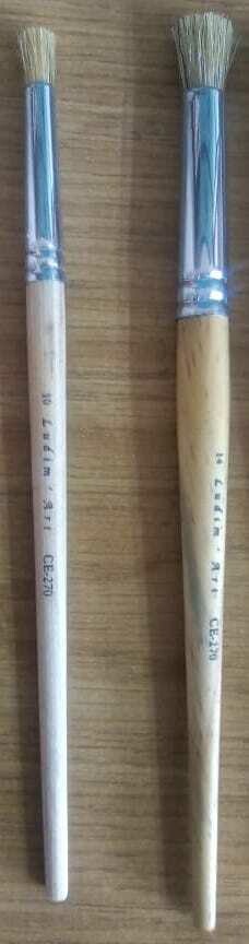 Kit Pincel de cerda de cochino redondo para usar con el estencil